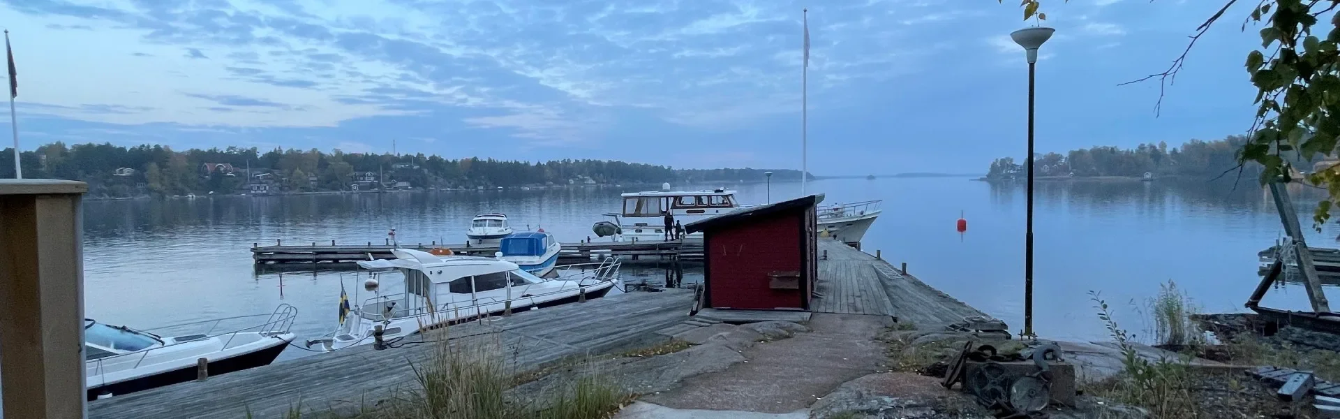 Vinterförvaring av båtar på Lagerviks Båtvarv på Blidö